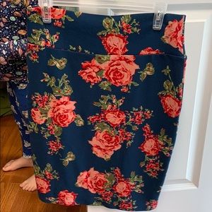 Lularoe rose midi skirt
